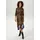 Aniston CASUAL Blusenkleid Midi Blüten-Bordüre/Leo-Print Schwarz/Beige/Braun/Blau 40