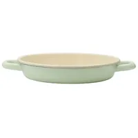 RIESS Riess, Eier-Servierpfanne 22, cm nilgrün, Emaille, 22cm Durchmesser,