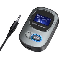 Ankilo Neueste 3 in 1 Bluetooth Adapter Audio,Bluetooth Sender Empfänger mit LED-Anzeige, Freisprechfunktion,5.3 Bluetooth Transmitter Receiver Klinke 3,5 AUX für Kopfhörer,Lautsprecher,Stereoanlage