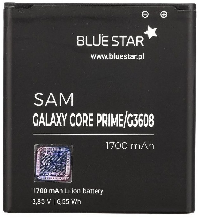 BlueStar Bluestar Akku Ersatz kompatibel mit Samsung Galaxy Core Prime G3608 G3606 G3609 2200 mAh Austausch Batterie Accu EB-BG360CBC Smartphone-Akku