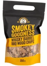 Smokey Goodness BBQ Wood Chips - Whiskey Barrel - 350 g