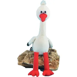 KÖGLER Labertier Storch Harry, - plappert alles nach - Geburt 24 cm Partygag Neu