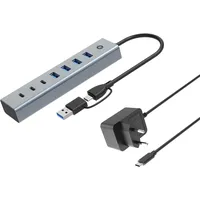 Conceptronic HUBBIES20GP 7-Port USB 3.2 Gen 1 Hub mit