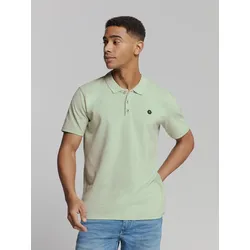 Poloshirt NO EXCESS "No Excess Poloshirt Polo Melange", Herren, Gr. XXL, grün (mint), 70% Baumwolle (recycelt), 30% Polyester (Recycelt), Shirts