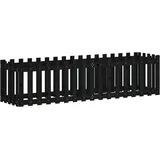vidaXL Hochbeet Latten-Design 200 x 50 x 50 cm Schwarz