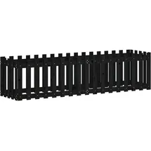 vidaXL Hochbeet Latten-Design 200 x 50 x 50 cm Schwarz