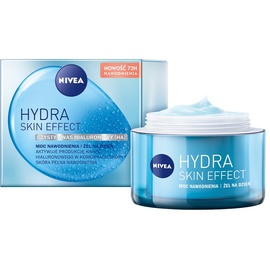 NIVEA Hydra Skin Effect Feuchtigkeits Gesichtsgel für Tag mit Hyaluronsäure 50ml