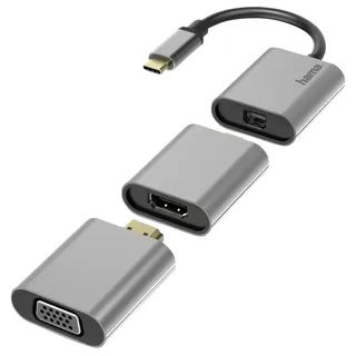 Hama 6in1 USB-C Multiport Adapter Anthrazit
