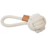 D&D Hundespielzeug Harper Ball mit Schlaufe beige, Maße: 22 cm / Ø 12 mm