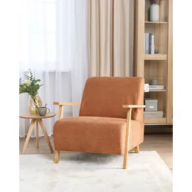 Beliani Sessel LESJA Polyester 77 x 79 x 90 cm Orange