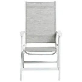 Kettler Basic Plus Gartenstuhl 61 x 61 x 109 cm weiß matt/hellgrau