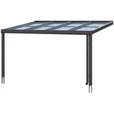 SKANHOLZ Terrassenüberdachung Modena 434 x 257 cm grau