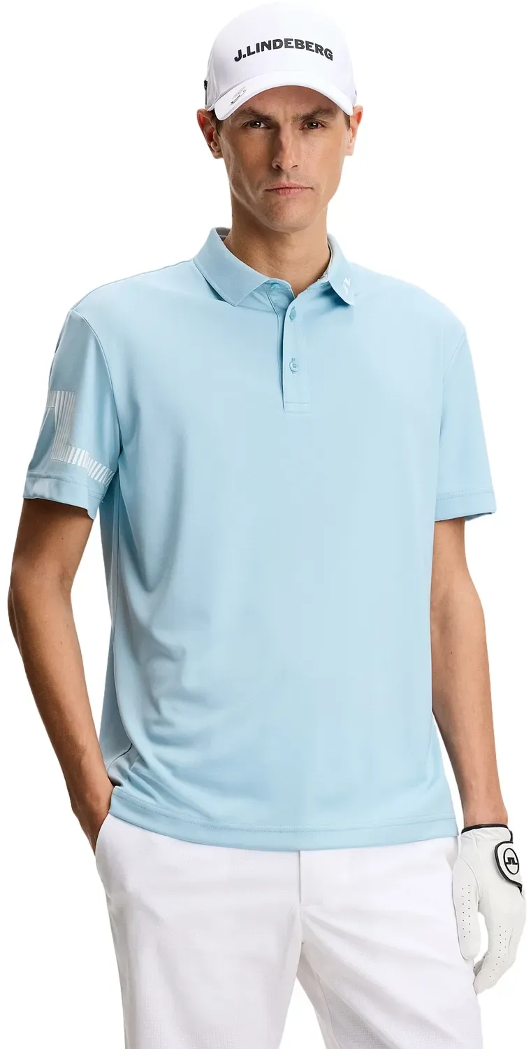 J. LINDEBERG Polo Heath, hellblau