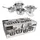 Excellent Houseware Kochtopfset Topf-Set 8-tlg. Kochtopf + Glasdeckel