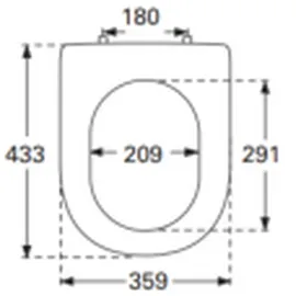 Villeroy & Boch Subway 2.0 WC-Sitz Duroplast Weiß