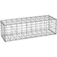 Estexo Gabione Steingabione Steinkorb 100x30x30 cm Wand Drahtkorb Metallkorb