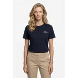 GANT T-Shirt mit Label-Print und Rundhalsausschnitt Marine, L