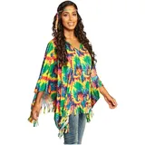Boland Poncho Hippie Einheitsgröße Erwachsene
