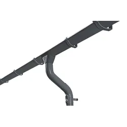 Regenrinne SKANHOLZ, grau (anthrazit), B:10cm, Metall, Rinnen, für Pavillon Nancy 1