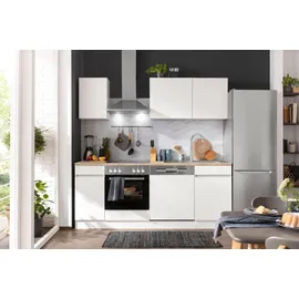 OPTIFIT Küchenzeile Roth 210 cm weiß
