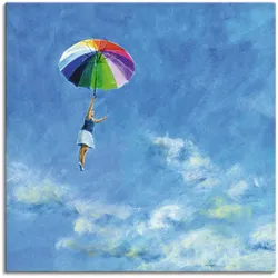 Artland Wandbild »Das Leben leben«, Frau, (1 St.), als Leinwandbild, Poster in verschied. Größen Artland blau