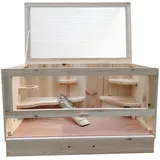 Melko Nagerheim Nagerkäfig Kleintierkäfig Holzstall Kleintiergehege Stall Gehege