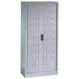 Californian Products CP-Möbel Rollladenschrank Omnispace, Metall, abschließbar, 80 x 134,5 x 42cm, lichtgrau