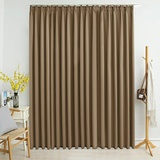 vidaXL Verdunkelungsvorhang mit Haken Taupe 290 x 245 cm