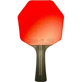 Stiga Pro Carbon+ Cybershape Tischtennisracket, 5-Sterne-Profi-Tischtennisschläger mit sechseckiger Form für Offensive Spieler