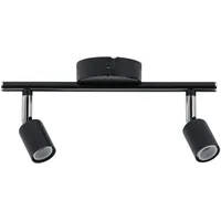 Paulmann Carolina 2-flg. anthrazit/chrom