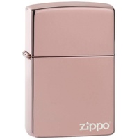 Zippo 49190ZL – Zippo Logo - Reg High Polished Rose Gold – Sturmfeuerzeug, nachfüllbar, in hochwertiger Geschenkbox