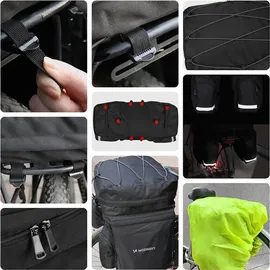 wozinsky Gepäckträgertasche 60 l schwarz