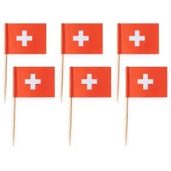 50 Flaggen Deko Picker Schweiz