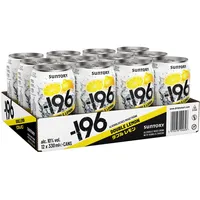 -196 Double Lemon | Alkoholisches Mixgetränk mit Vodka und Shochu | fertig gemixt in der Dose | 10 Prozent Vol | 12 x 0,33l Einweg