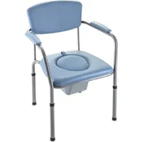 Invacare Toilettenstuhl/Nachtstuhl/WC-Stuhl, höhenverstellbar mit Eimer und Abdeckung-Omega Eco -