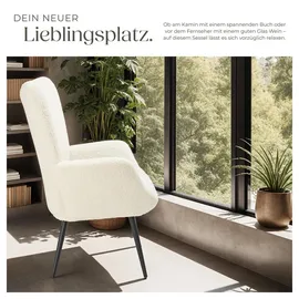 Tectake tectake® Sessel Hygge gepolstert,