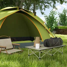 Outsunny Campingtisch Klapptisch Khaki
