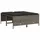 vidaXL Gartenhocker 53 x 53 x 0 cm grau 4 St.