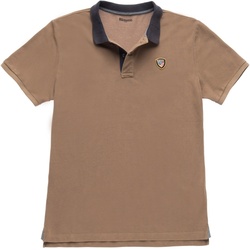 Blauer USA Vintage Poloshirt, braun, Größe S für Männer