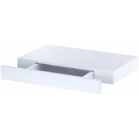 Carlo Milano Wandregal mit versteckter Schublade, 40 x 5 x 25 cm, weiß