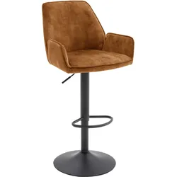 Bistrostuhl MCA FURNITURE "OTTAWA", gelb (curry, schwarz matt lackiert), B:52cm H:91cm T:51cm, Stühle