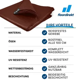 Karat Abdeckplane 3 x 5 m Braun