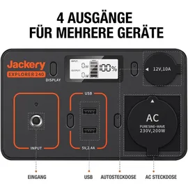 Jackery Explorer 240 Tragbare Powerstation 200W