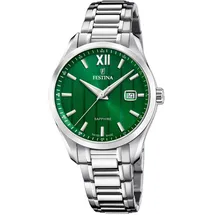 Festina Swiss Made F20026/3 - Saphirglas, Wasserdicht 5 ATM - Herren - Silber - Quarz Datum