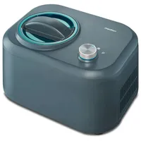 Medion Eismaschine mit Kompressor (geeignet für die Zubereitung von Eiscreme, Frozen Yoghurt & Sorbet, 1 Liter, 100 Watt, Aluminium Eisbehälter, kein Vorkühlen notwendig, entnehmbarer Aluminium-Eisbehälter, blau