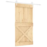 vidaXL Natürlich und Weiß rechts 100 x 210 cm Braun