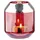 Fink Teelichthalter Smilla Glas rot/silber