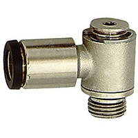 Riegler L-Steckverschraubung »click-clock«, drehbar, M5 a., Schlauch- Ø5