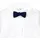 TupTam Langarmbody TUPTAM "Body Jungen Baby Hemd-Body Langarm mit Kragen", Jungen, Gr. 80, N-Gr, weiß (weiß, dunkelblaue fliege), Obermaterial: 50% Baumwolle CO. 50% Polyester PES., Bodys