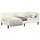 vidaXL Eckbettgestell mit Kopfteil Creme 90 x 190 cm Stoff 42016223